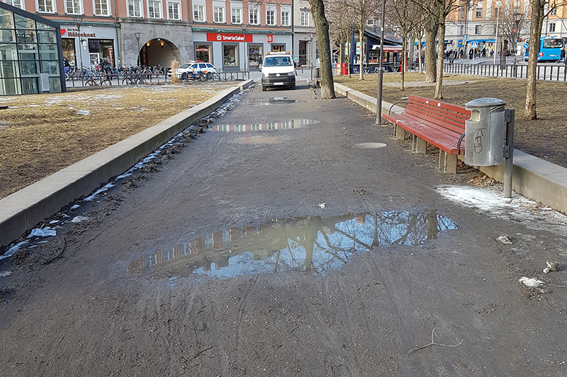 Hekla® Grusgång Steriksplan Före